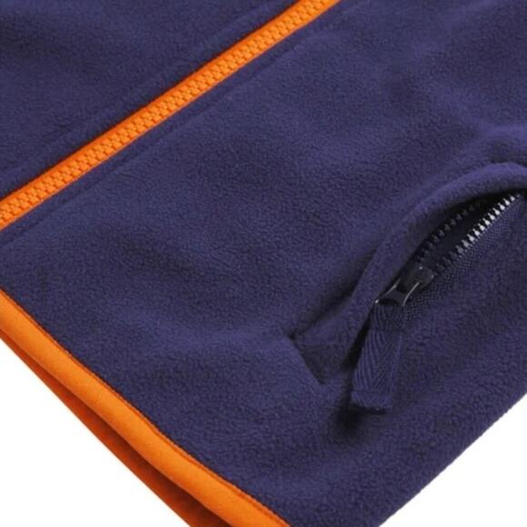 Lands End Boy's Hoodie Zip up Gray Navy Jacket Size 6 NWT - Picture 6 of 7